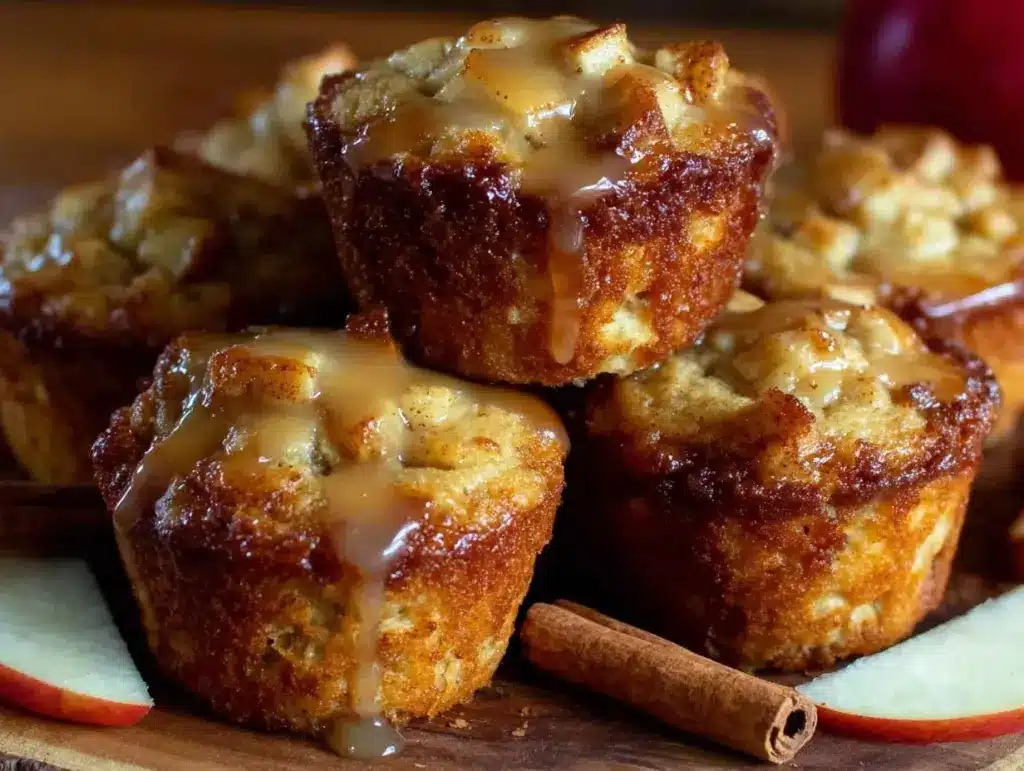 mini apple cinnamon muffins - featured image