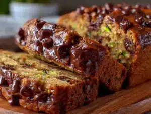 moist chocolate chip zucchini bread - featured image