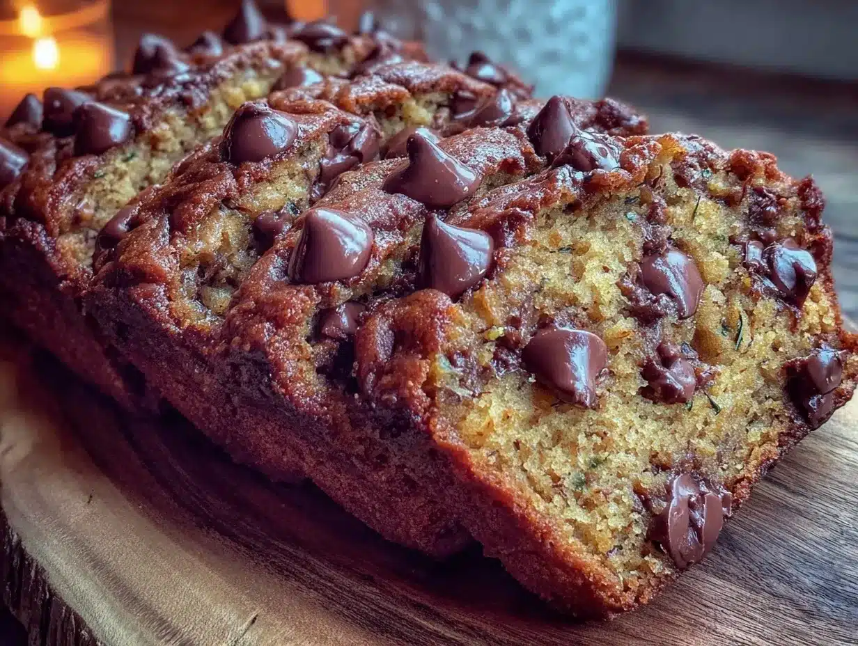 moist chocolate chip zucchini bread preparation steps
