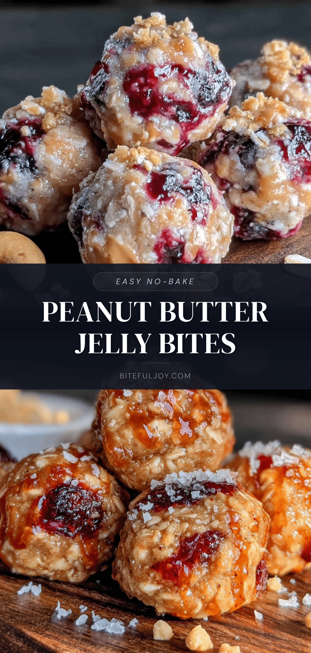no bake peanut butter jelly energy bites recipe