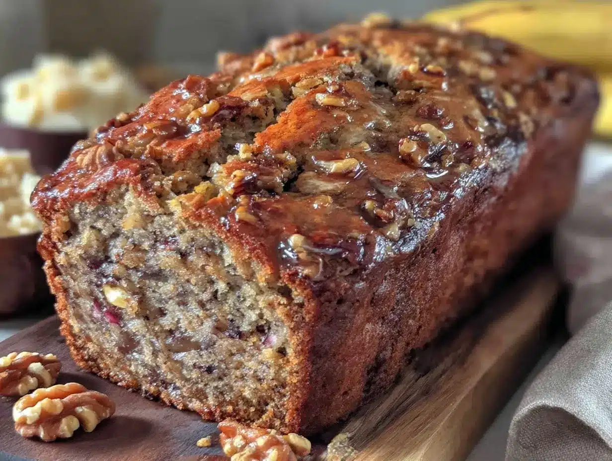 one-bowl banana bread preparation steps