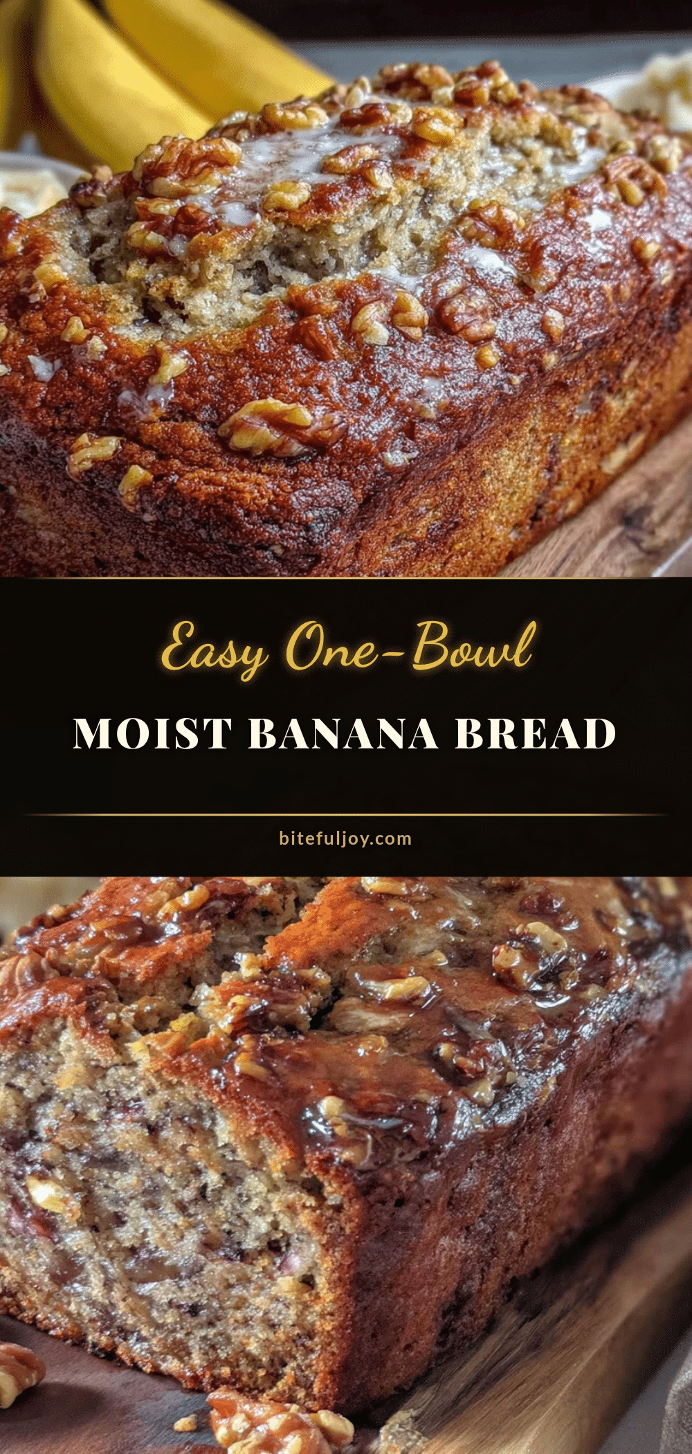 one-bowl banana bread recipe