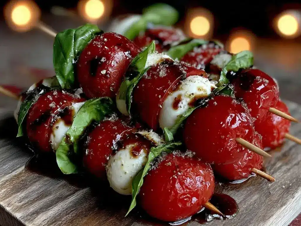 patriotic caprese skewers - featured image