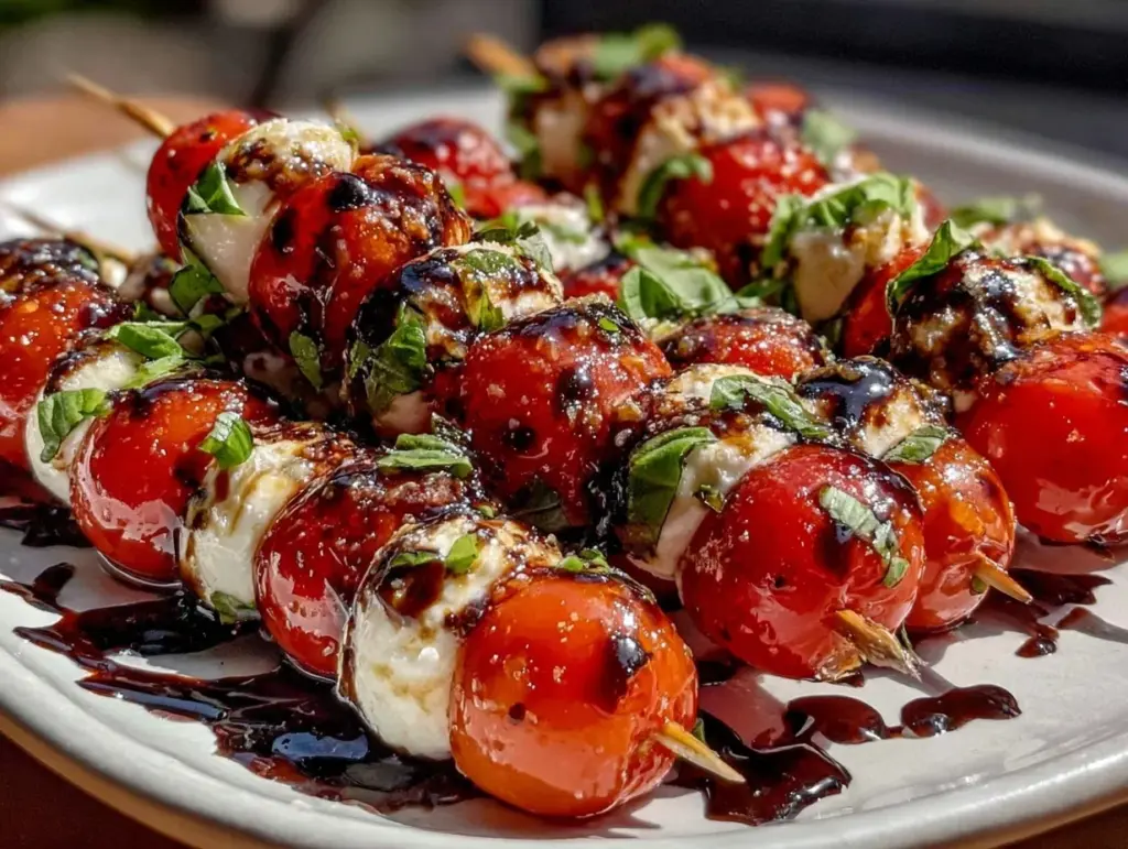 patriotic caprese skewers - featured image