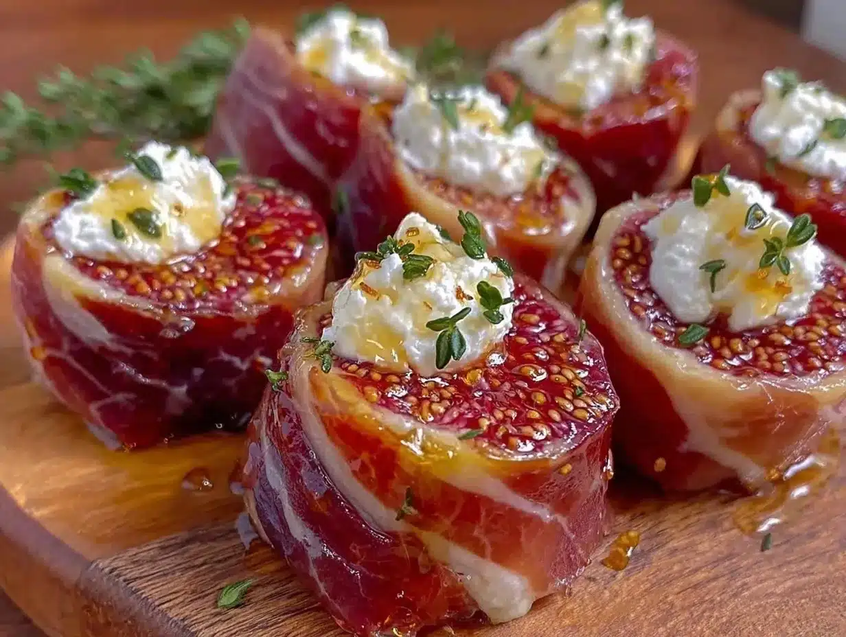 prosciutto-wrapped figs preparation steps