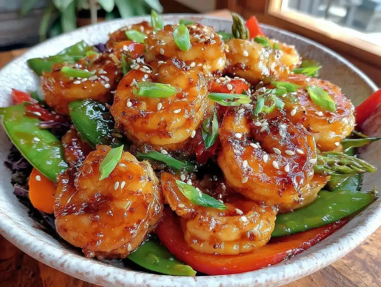 quick honey garlic shrimp stir-fry preparation steps