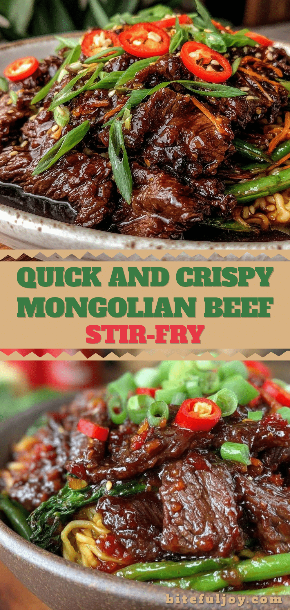quick Mongolian beef stir-fry recipe