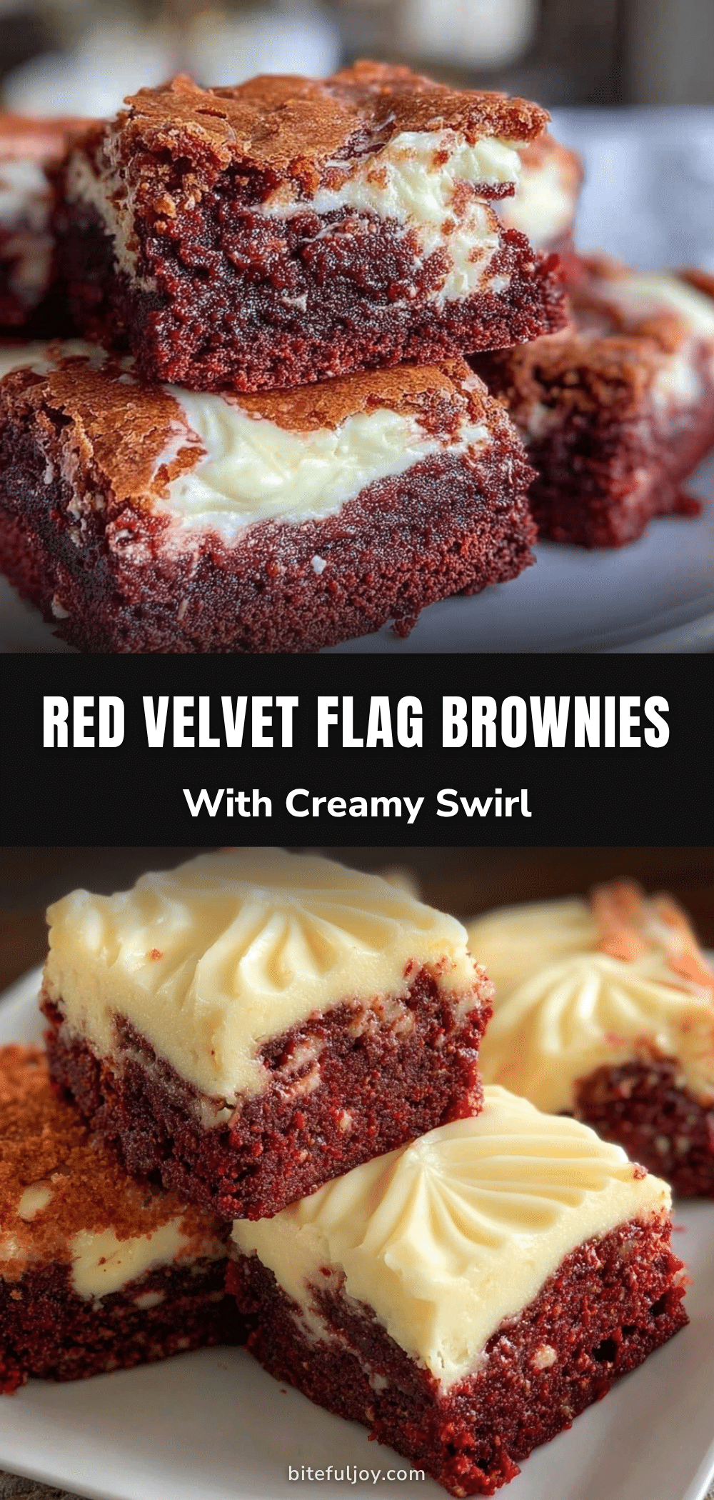 red velvet flag brownies recipe
