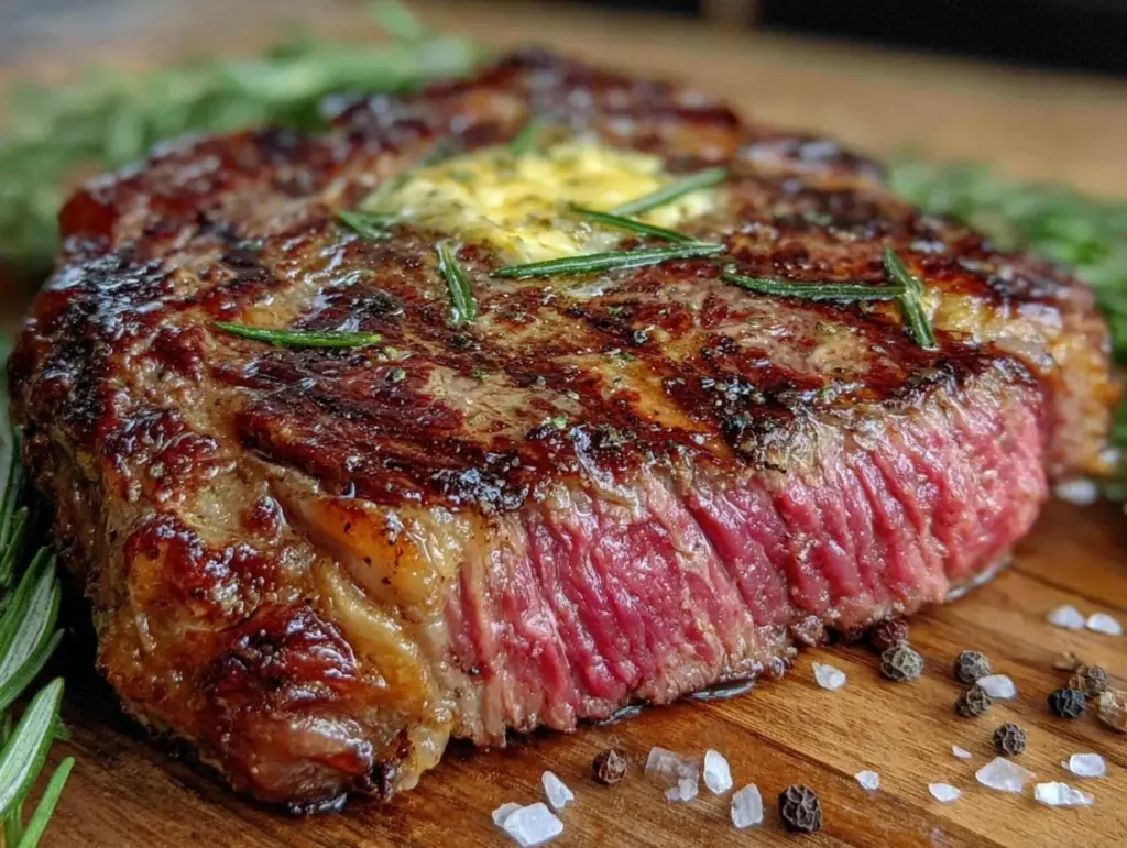 reverse sear ribeye steak - featured image