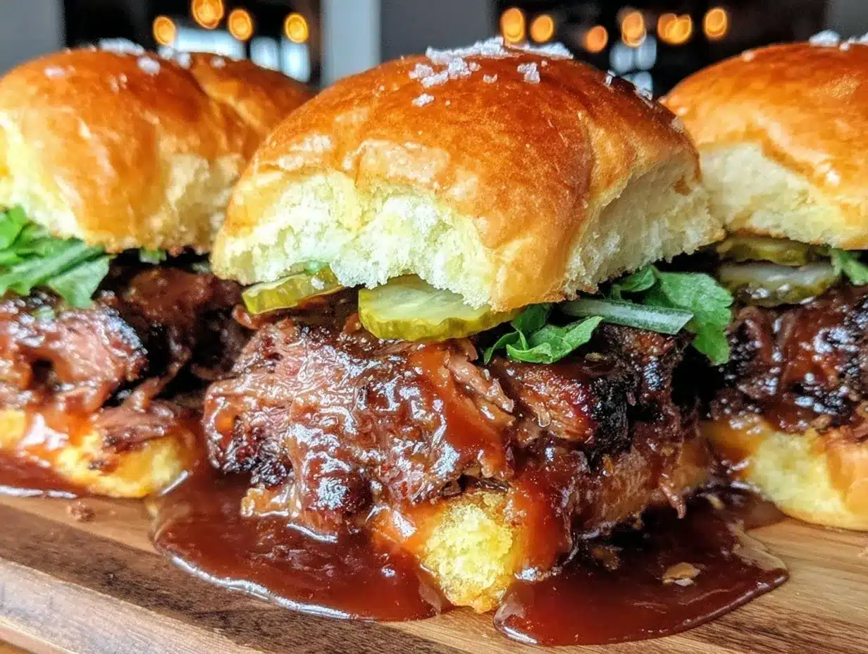 smoked brisket sliders preparation steps