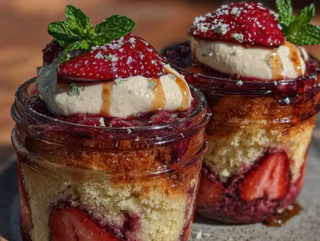 strawberry shortcake parfaits - featured image