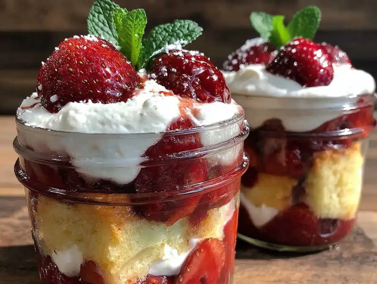 strawberry shortcake parfaits preparation steps