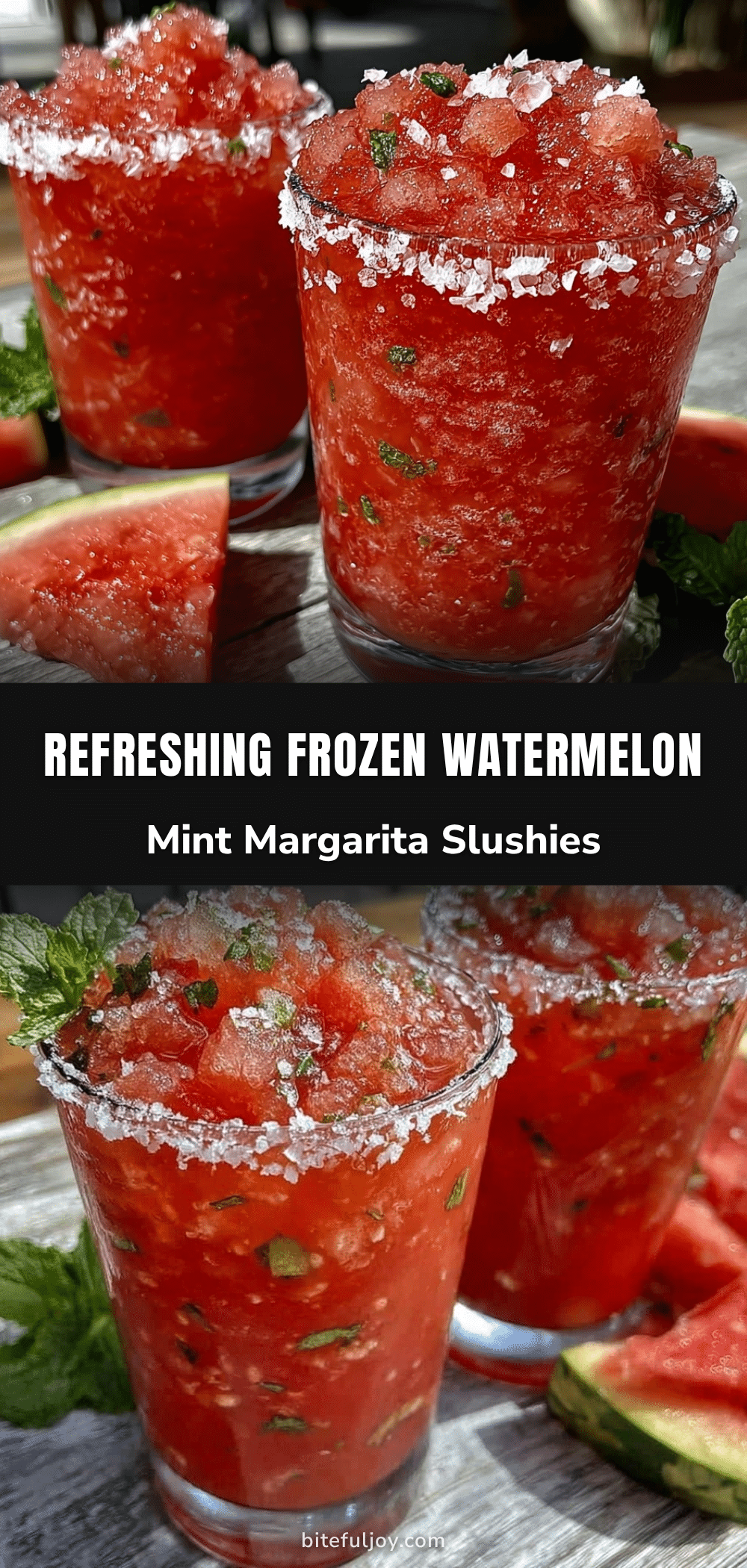 watermelon mint margarita slushie recipe