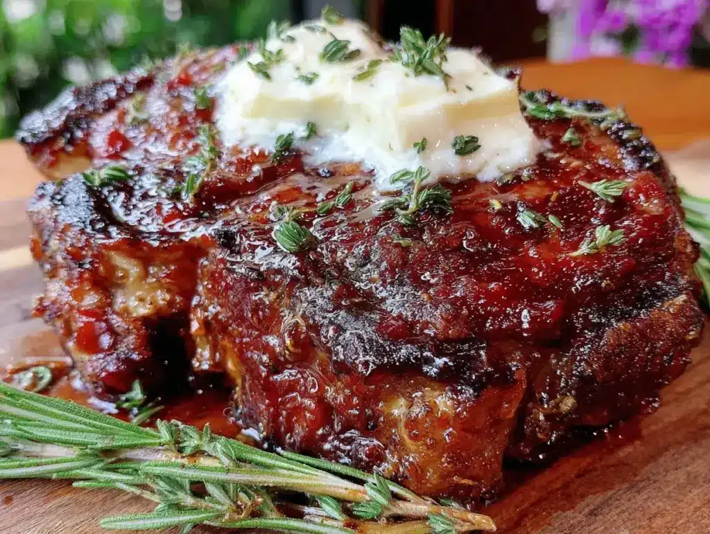 whiskey-glazed ribeye steak - featured image