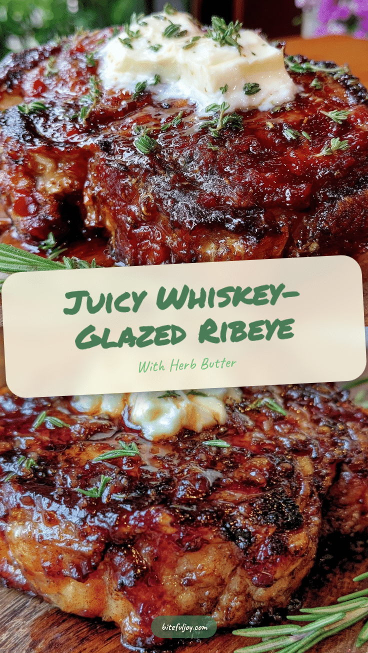 whiskey-glazed ribeye steak recipe