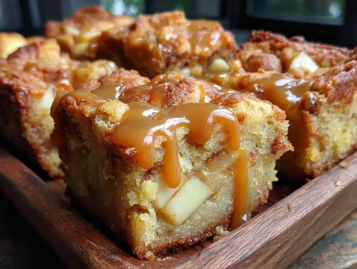 apple cinnamon blondies preparation steps