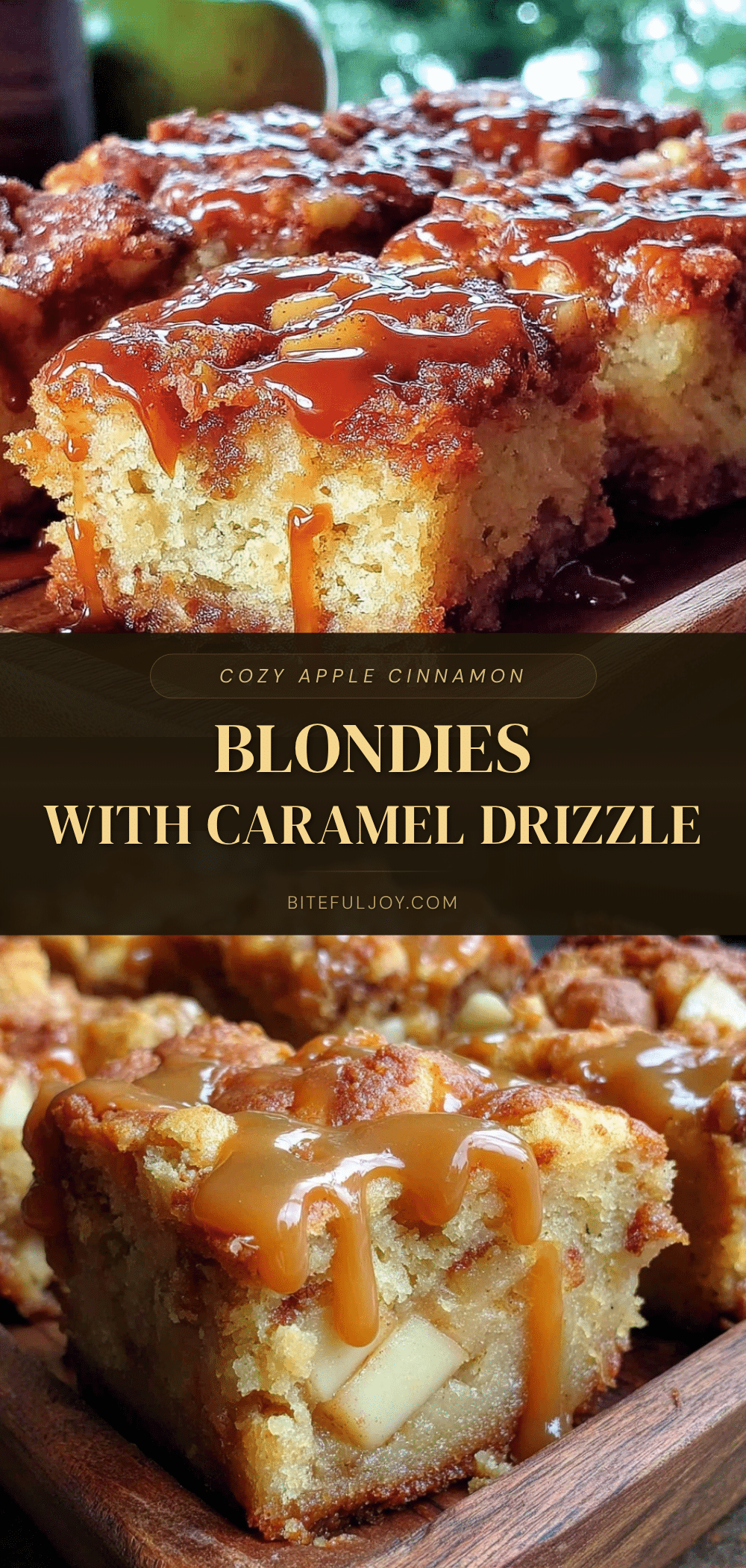 apple cinnamon blondies recipe
