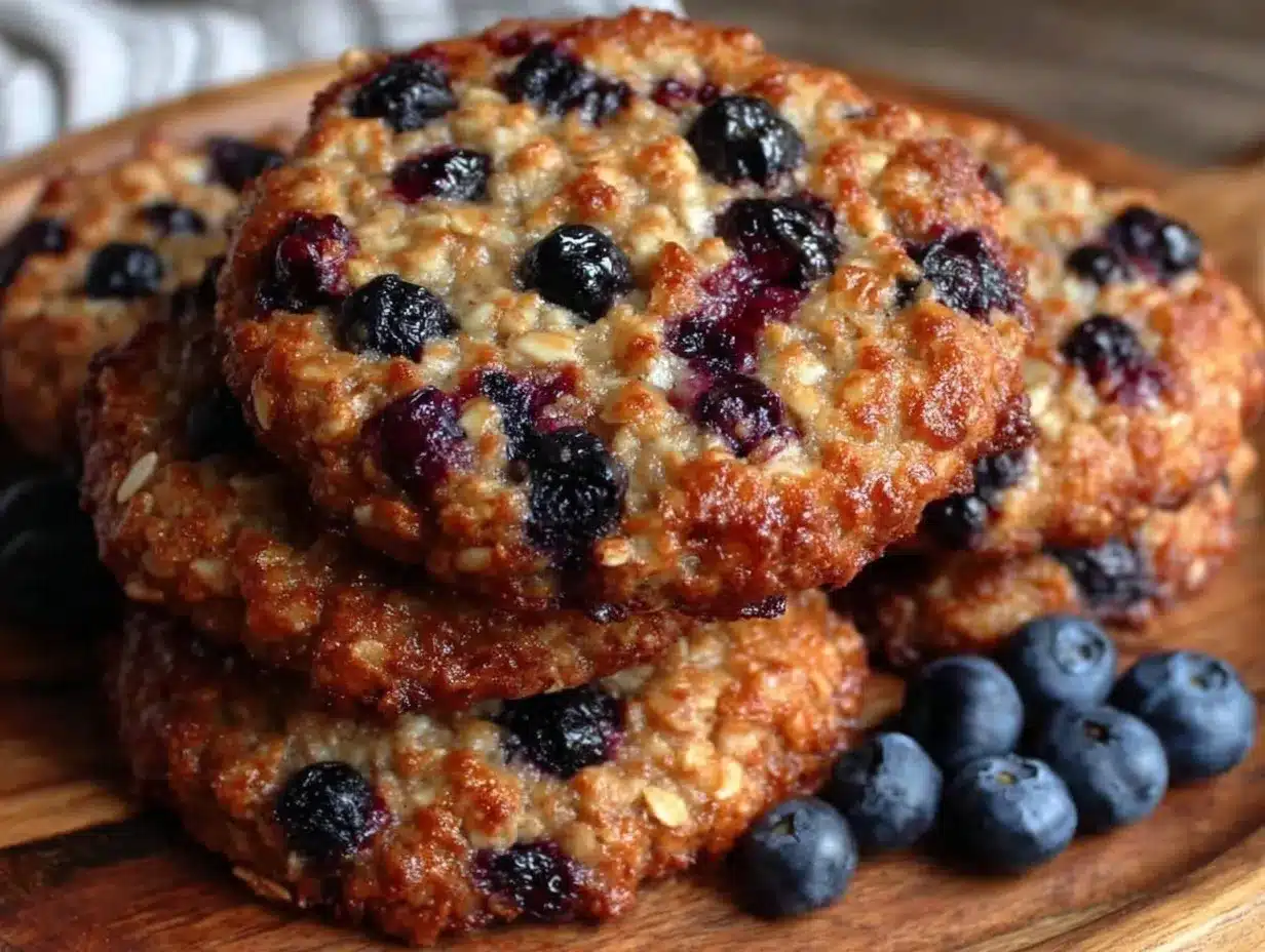 blueberry oatmeal breakfast cookies preparation steps