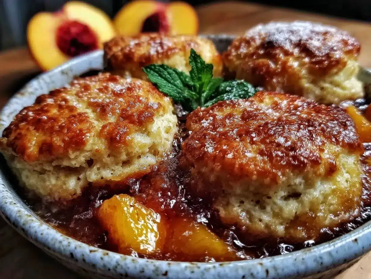 bourbon peach cobbler preparation steps