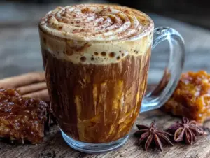 brown butter pumpkin chai latte - featured image