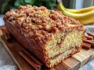 cinnamon swirl banana bread - featured image