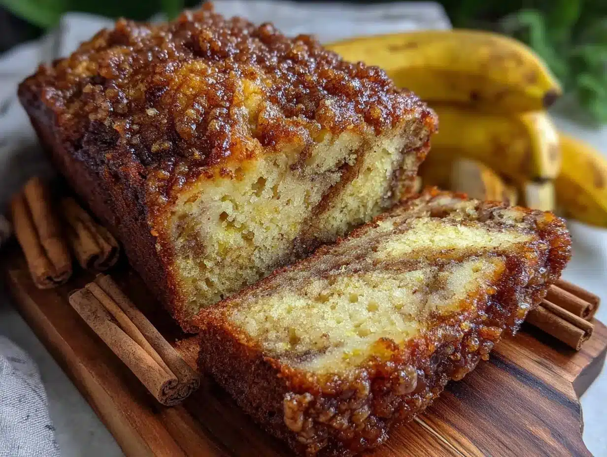 cinnamon swirl banana bread preparation steps