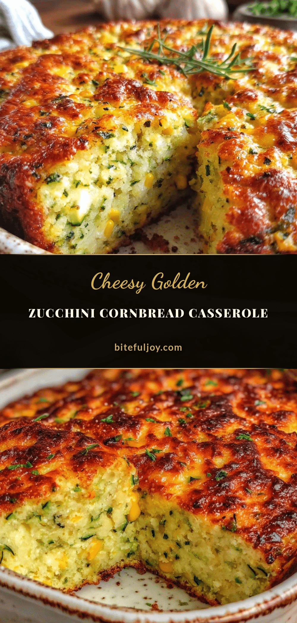 cozy cheesy zucchini cornbread casserole recipe