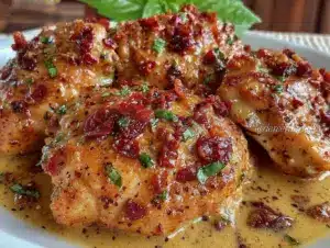 creamy boneless chicken thighs - featured image