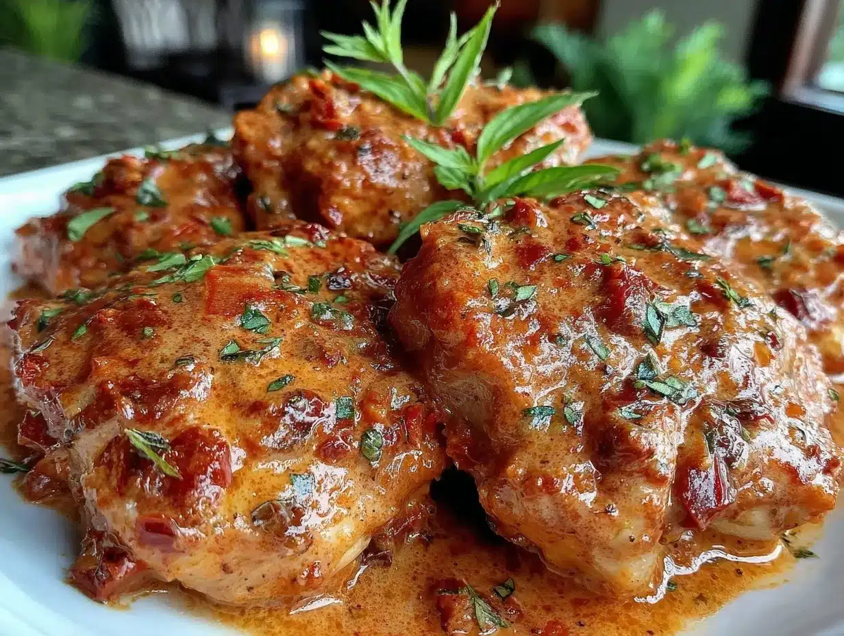 creamy boneless chicken thighs preparation steps