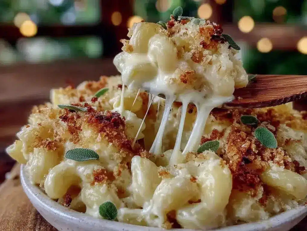 creamy butternut squash mac and cheese - featured image