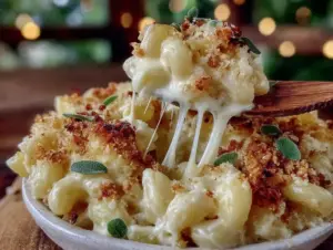 creamy butternut squash mac and cheese - featured image