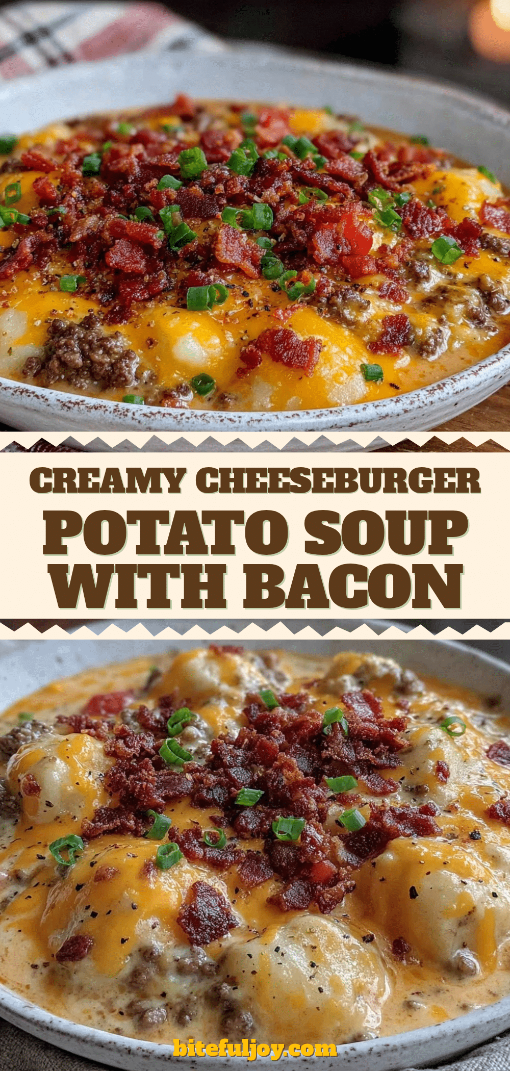 creamy cheeseburger potato soup recipe
