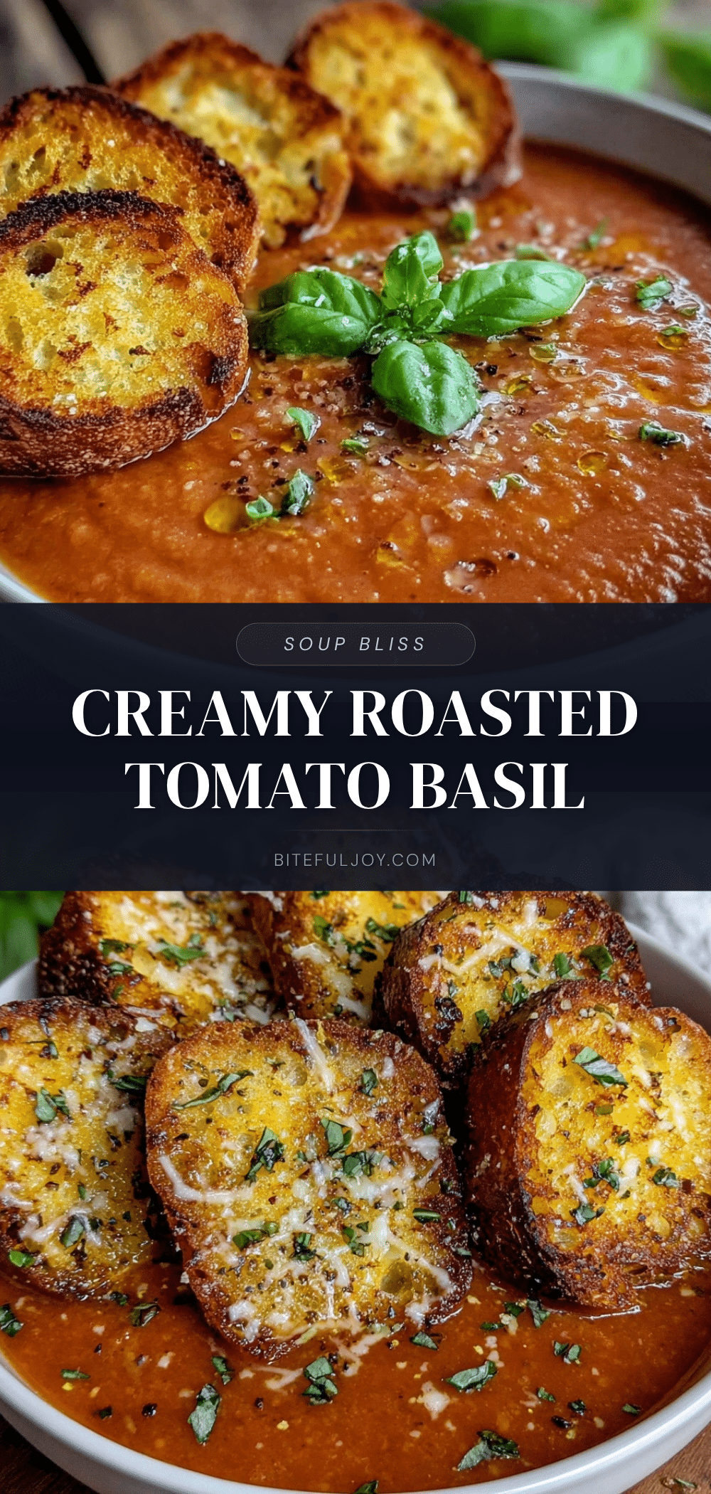 creamy roasted tomato basil soup recipe