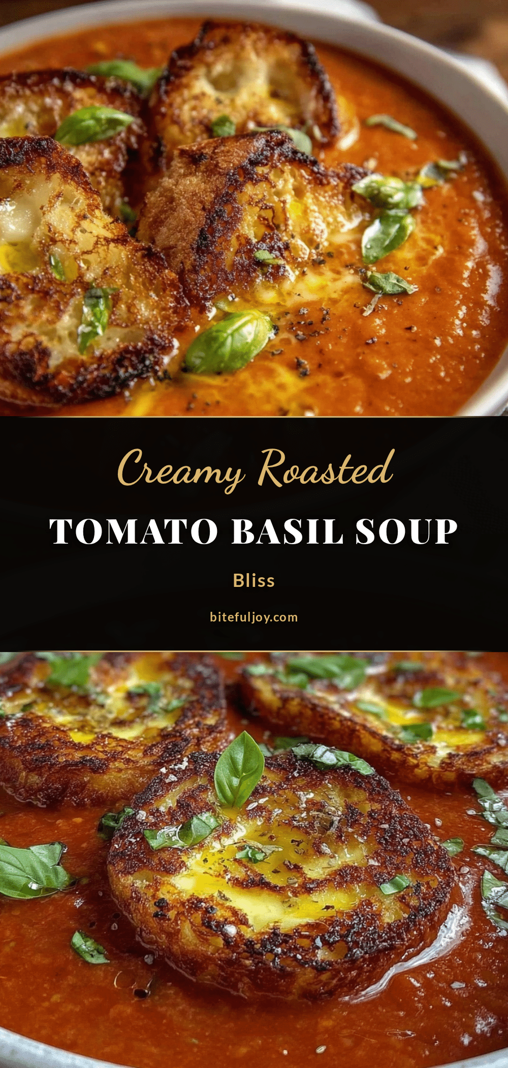 creamy roasted tomato basil soup recipe
