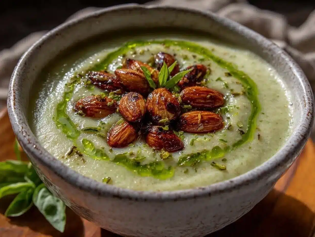 creamy zucchini soup preparation steps
