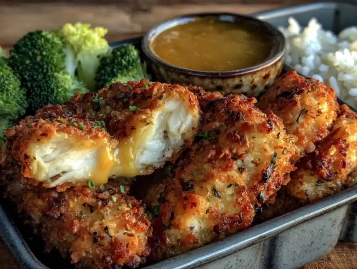 crispy air fryer chicken tenders - featured image