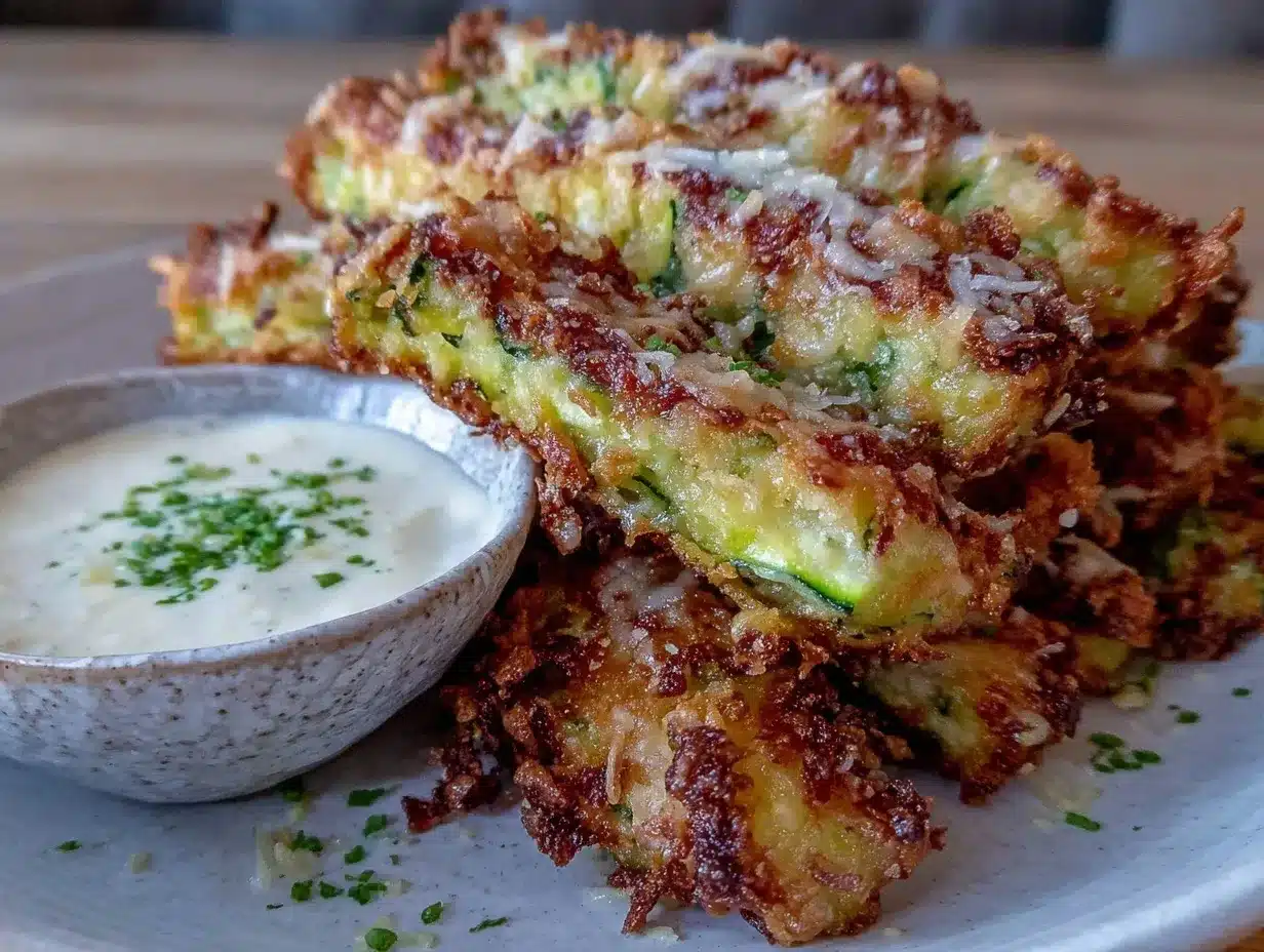 crispy baked parmesan zucchini fries preparation steps