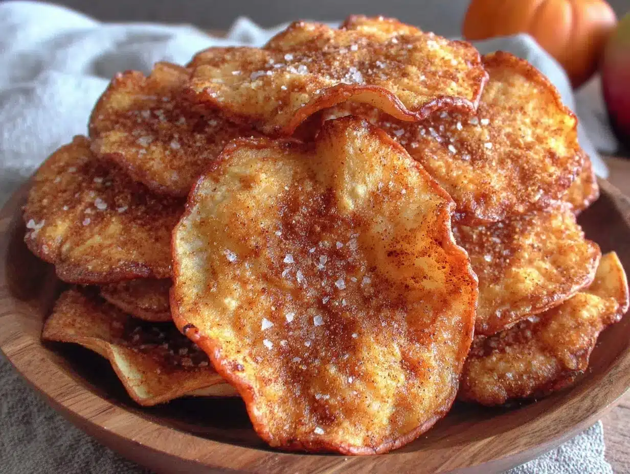 crispy cinnamon apple chips preparation steps
