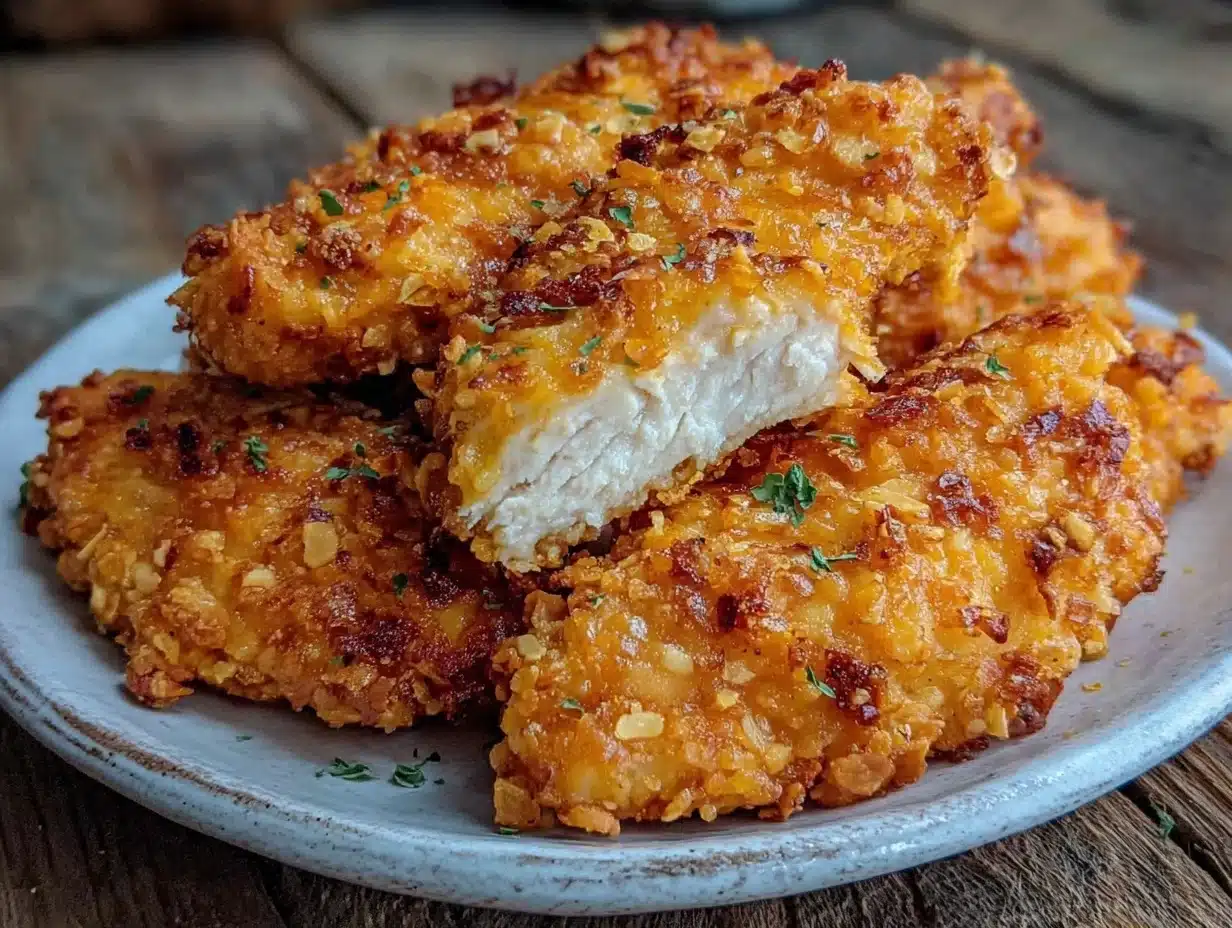 crispy oven-baked chicken tenders - featured image