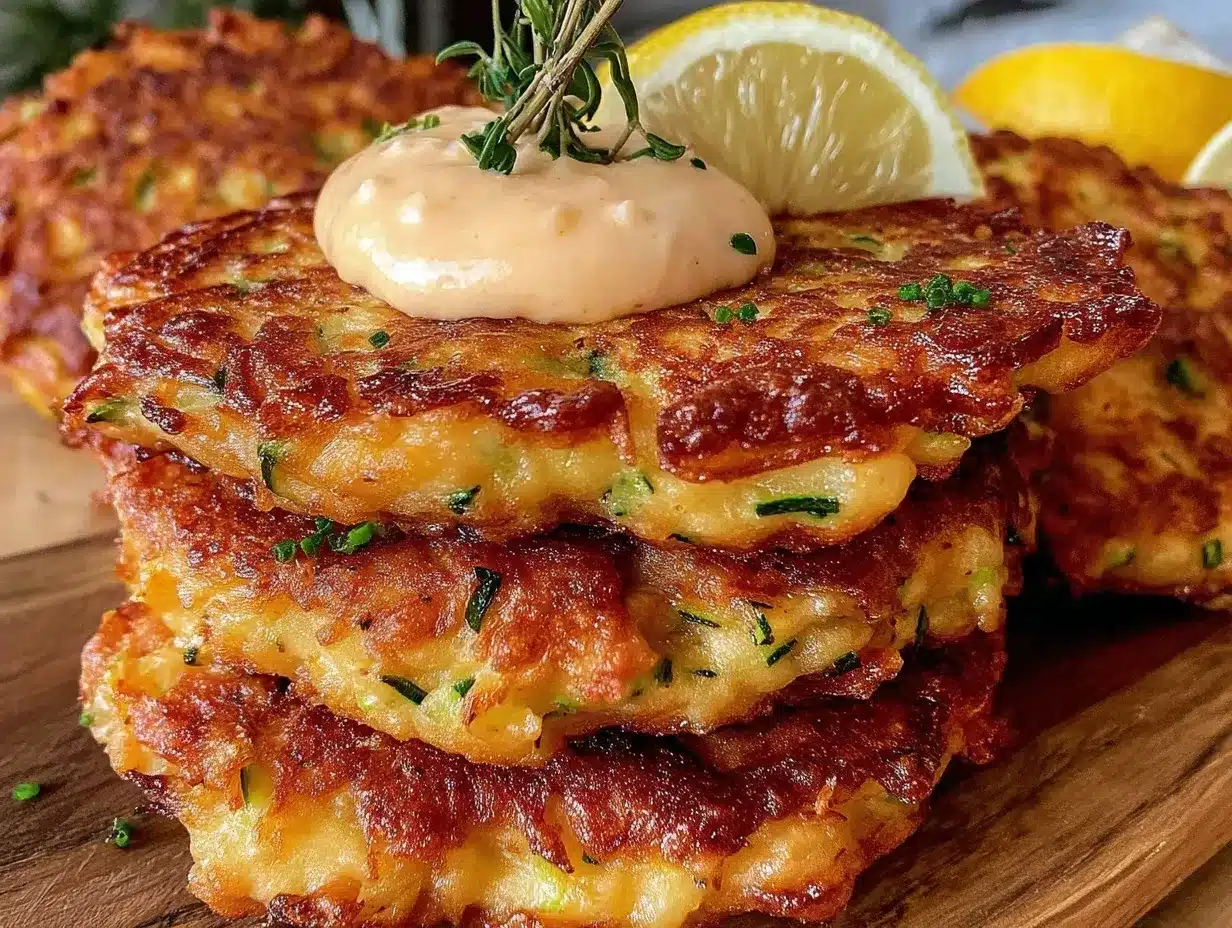 crispy parmesan zucchini fritters preparation steps