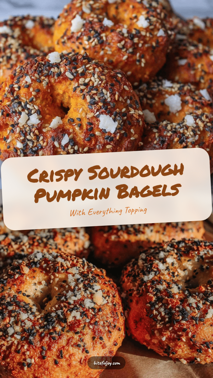 crispy sourdough pumpkin bagels recipe