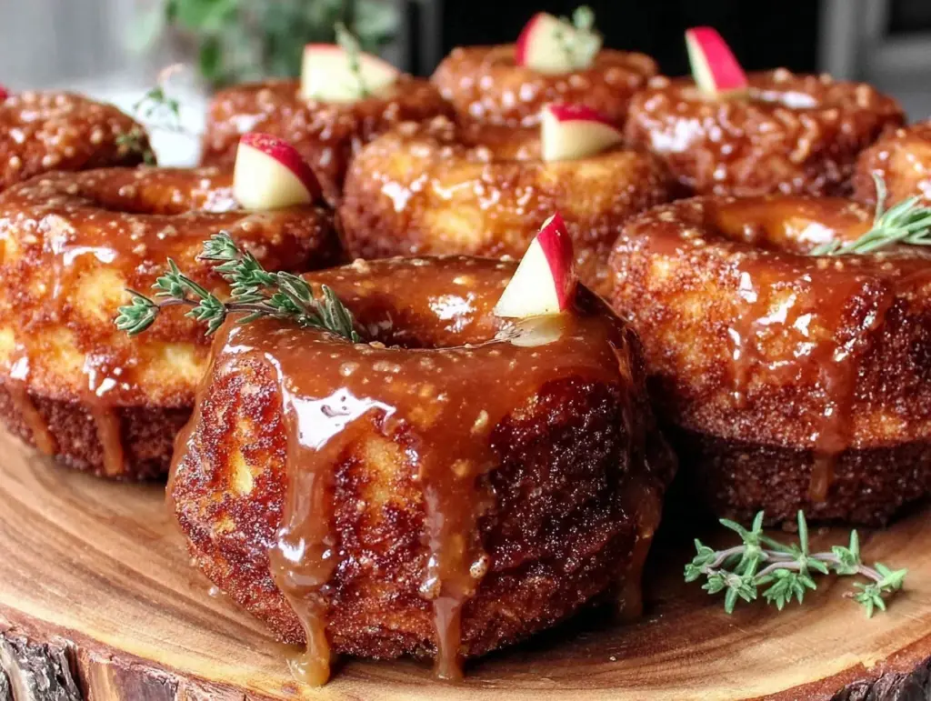 crispy spiced apple cider donuts - featured image