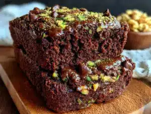 double chocolate chip zucchini bread - featured image
