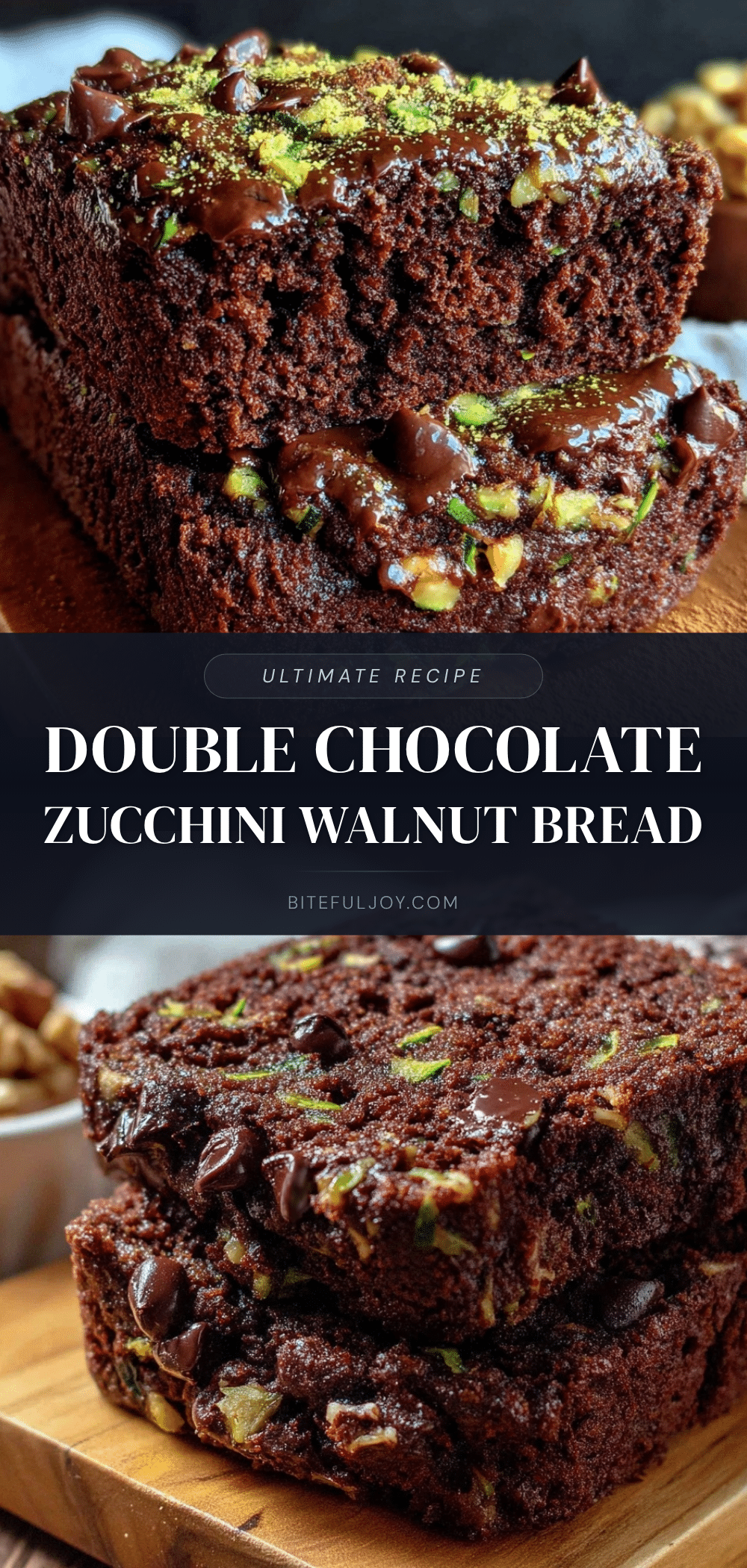 double chocolate chip zucchini bread recipe