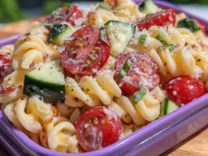 easy cold thermos pasta salad - featured image
