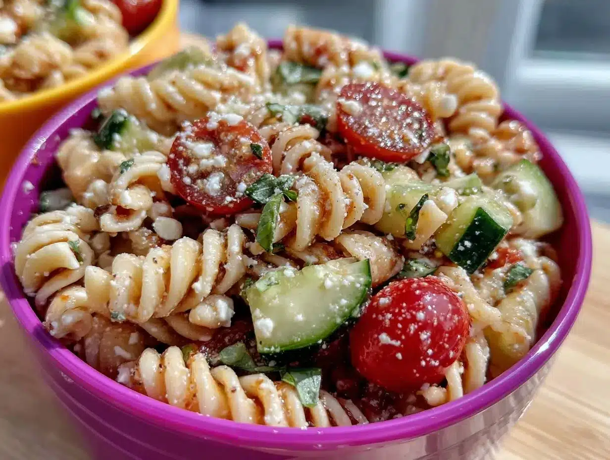 easy cold thermos pasta salad preparation steps