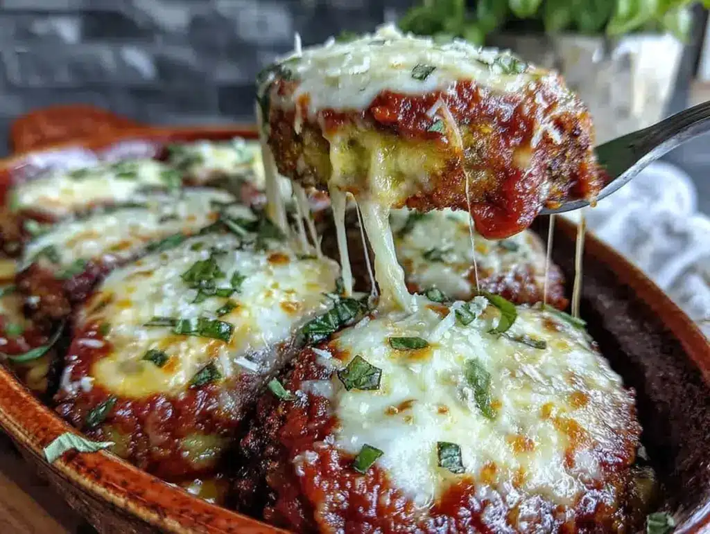 Easy Crispy Eggplant Parmesan - featured image