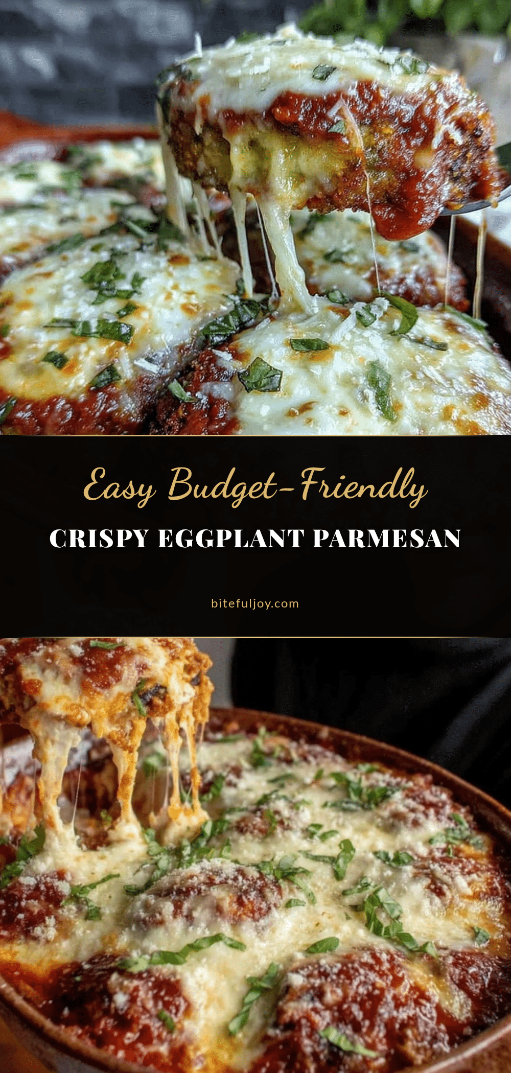Easy Crispy Eggplant Parmesan recipe