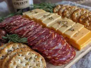 easy homemade ham cheese lunchables - featured image