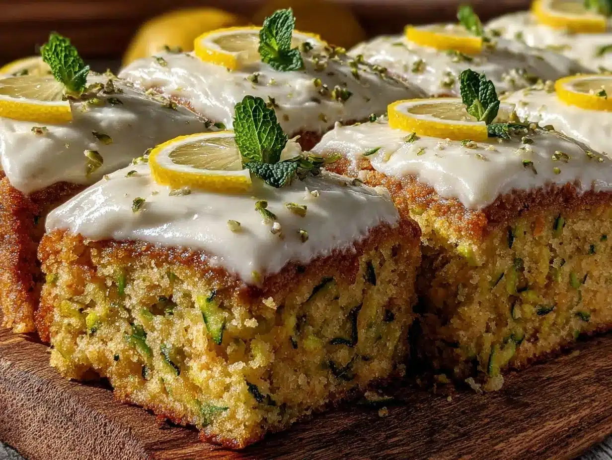 Easy Lemon Zucchini Bars preparation steps